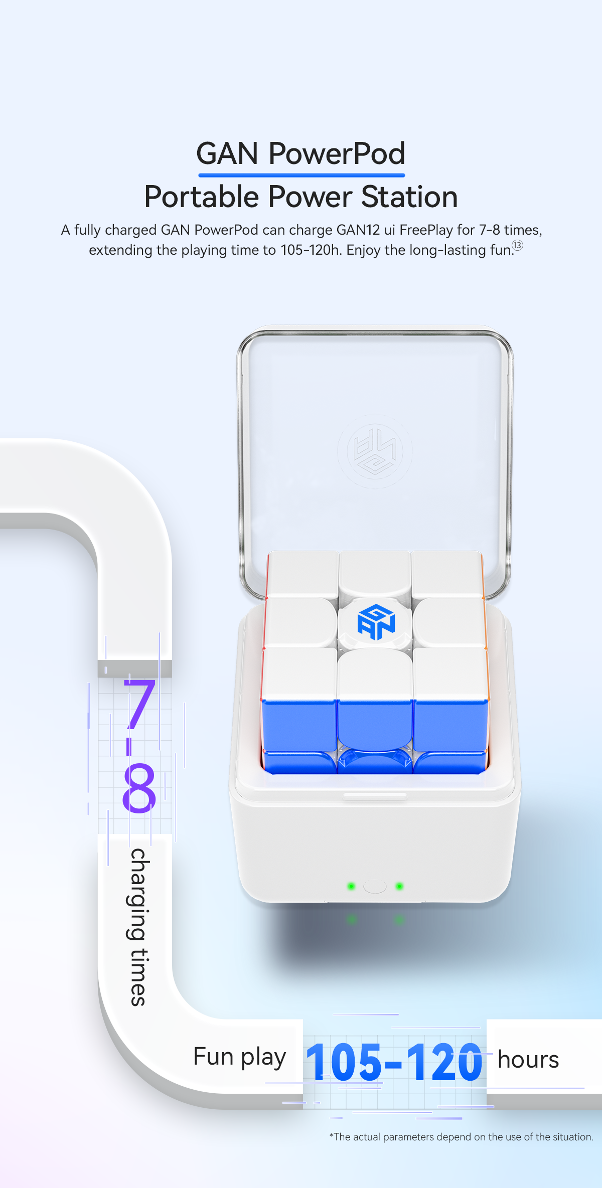 GAN 12 ui FreePlay Smart Cube