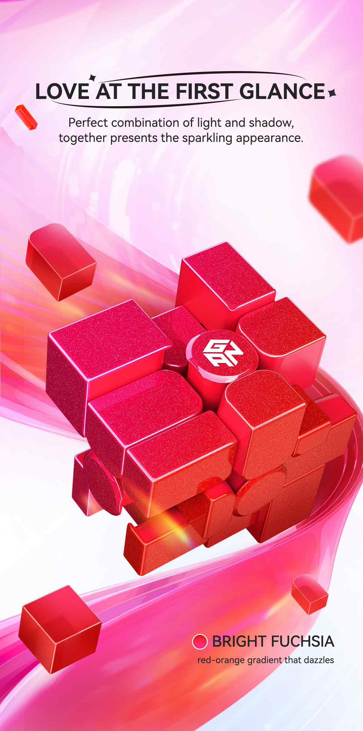 Gan Mirror Cube( Red UV Version)