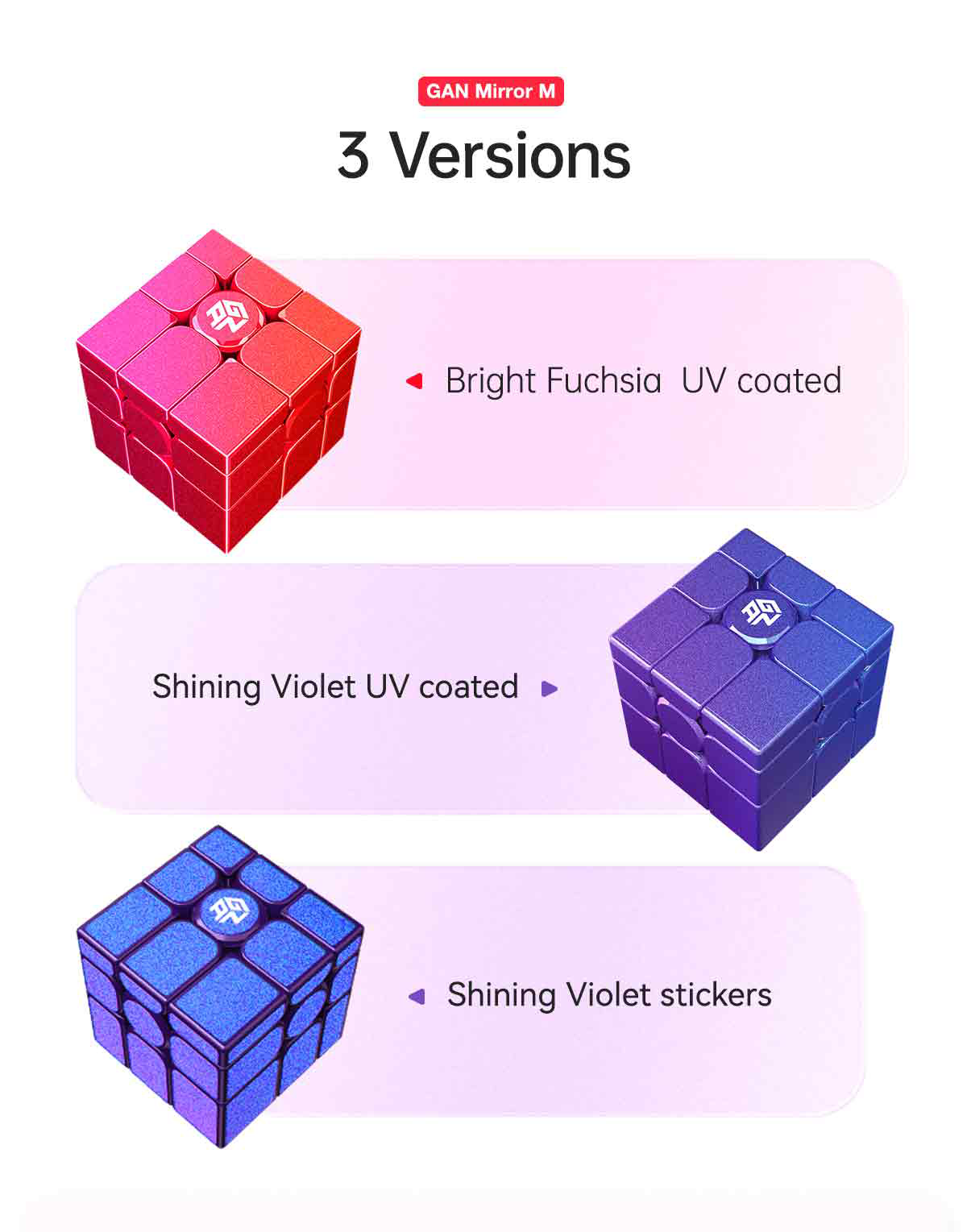 Gan Mirror Cube( Red UV Version)