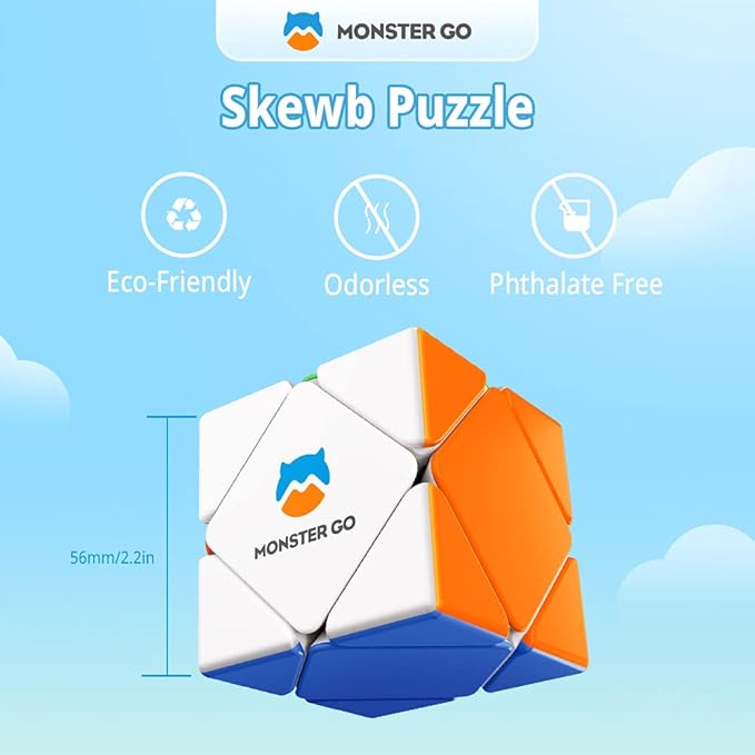 Monster Go Skewb Cube (Simplified Packaging)