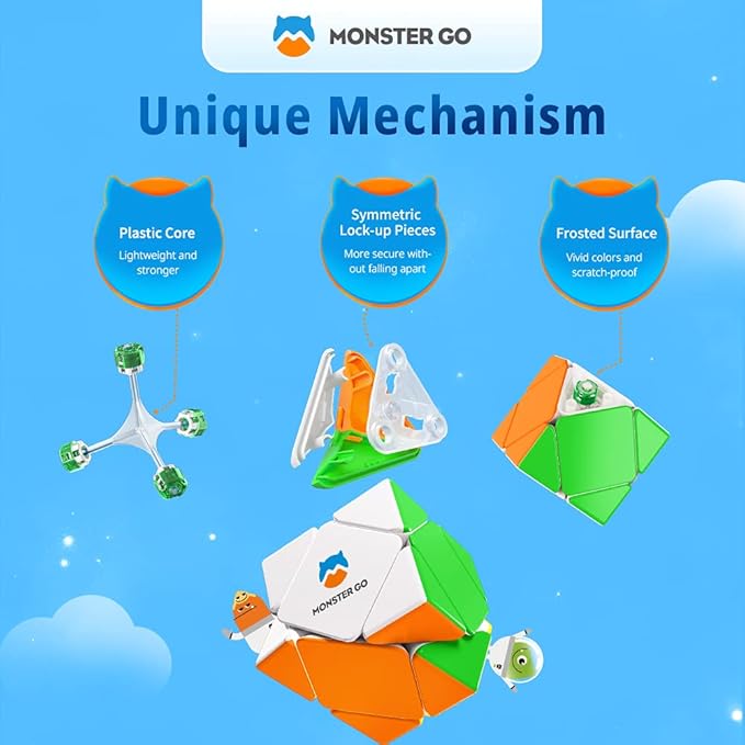 Monster Go Skewb Cube (Simplified Packaging)